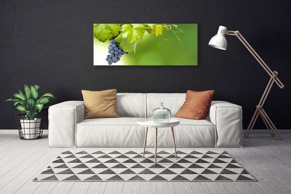Obraz Canvas Hrozno listy kuchyňa 125x50 cm