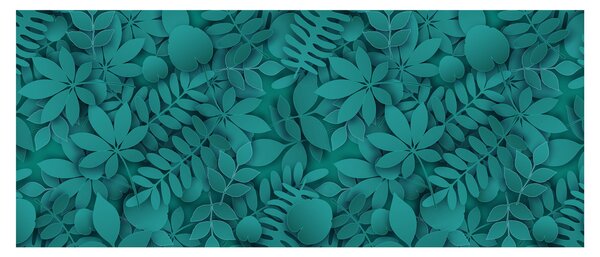 Obraz listov (120x50 cm)