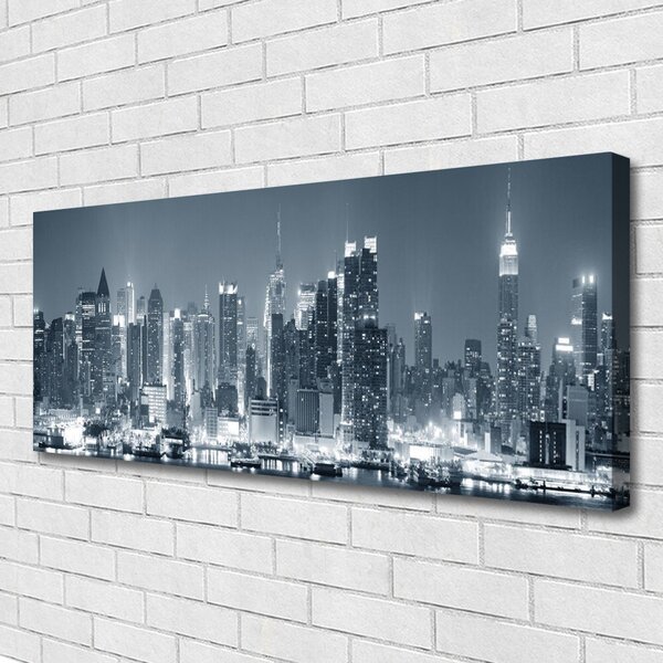 Obraz Canvas Mesto domy 125x50 cm