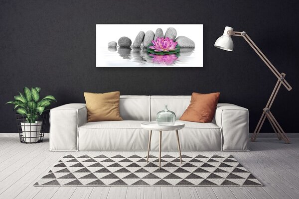 Obraz Canvas Kvet kamene umenie 125x50 cm