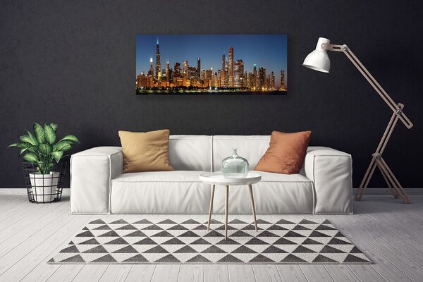 Obraz Canvas Mesto domy 125x50 cm