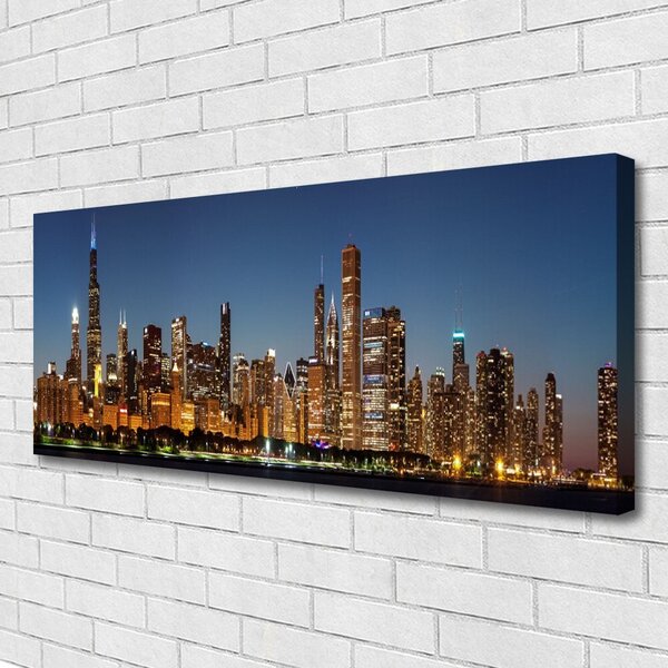 Obraz Canvas Mesto domy 125x50 cm