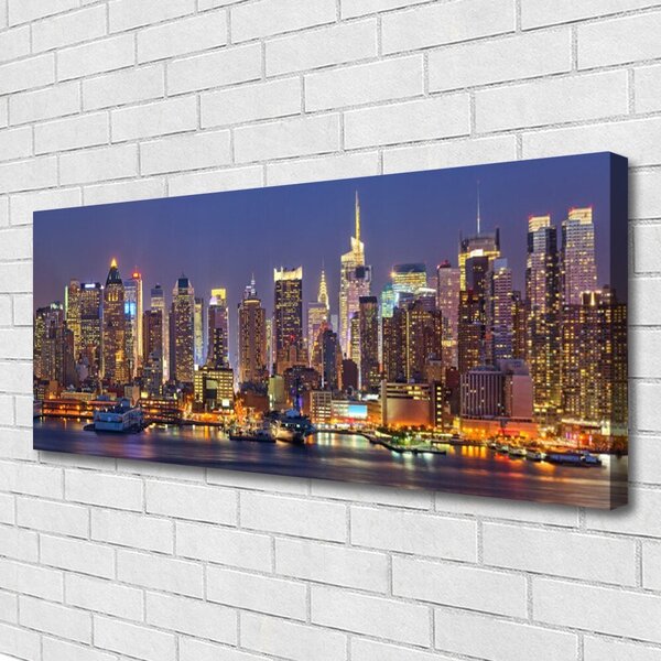 Obraz Canvas Měesto domy mrakodrapy 125x50 cm