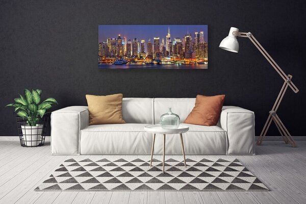 Obraz Canvas Měesto domy mrakodrapy 125x50 cm