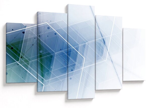 Obraz - Geometrické útvary (150x105 cm)