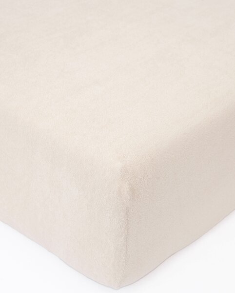 Froté plachta do postieľky 70 × 140 cm - prírodná
