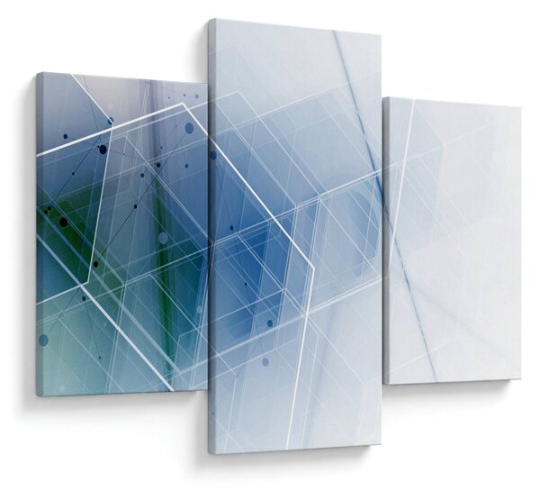 Obraz - Geometrické útvary (90x60 cm)