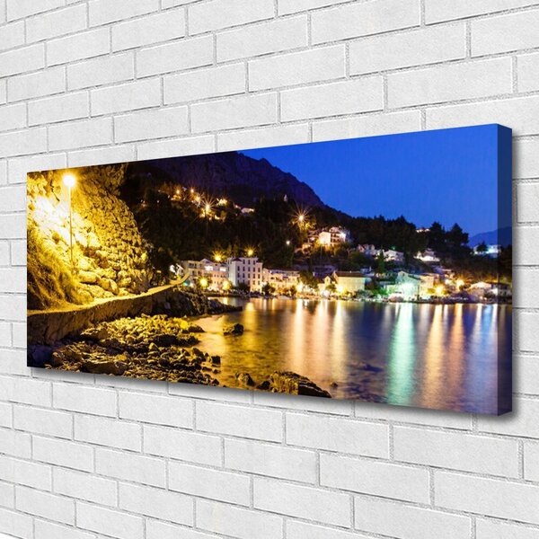 Obraz Canvas Hora pláž príroda 125x50 cm