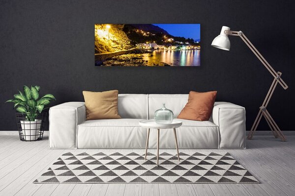 Obraz Canvas Hora pláž príroda 125x50 cm