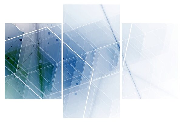 Obraz - Geometrické útvary (90x60 cm)