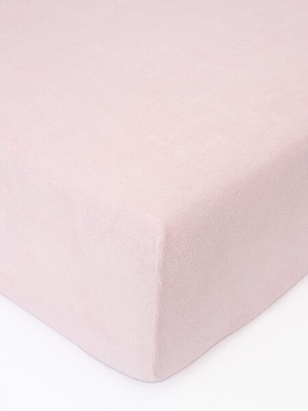 Froté plachta do postieľky 60 × 120 cm - staroružová
