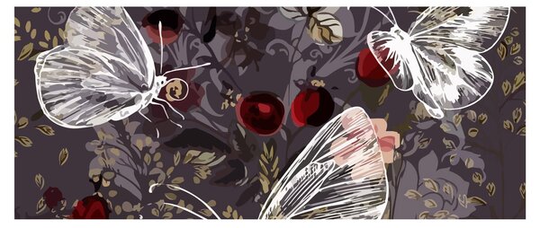 Obraz motýľov (120x50 cm)