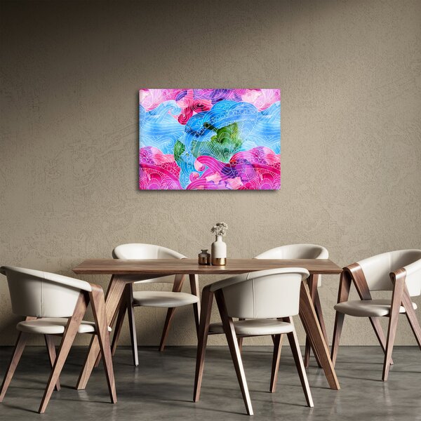Obraz - Farebné vlny (70x50 cm)