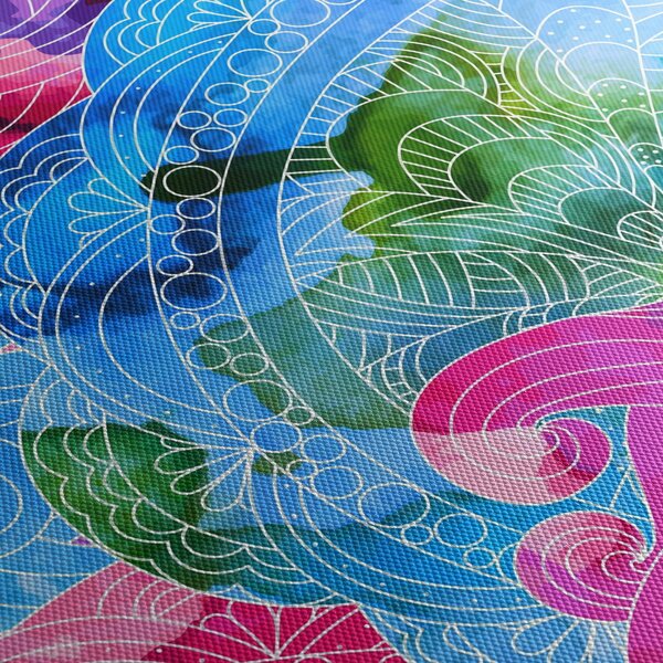 Obraz - Farebné vlny (120x50 cm)