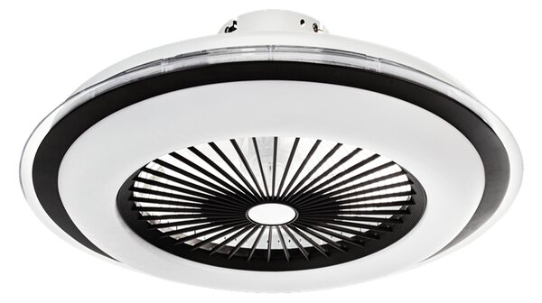 Stropné LED svietidlo Zephyr, 1x LED 48w, 3000-6000k, b, s ventilátorom a ovládačom