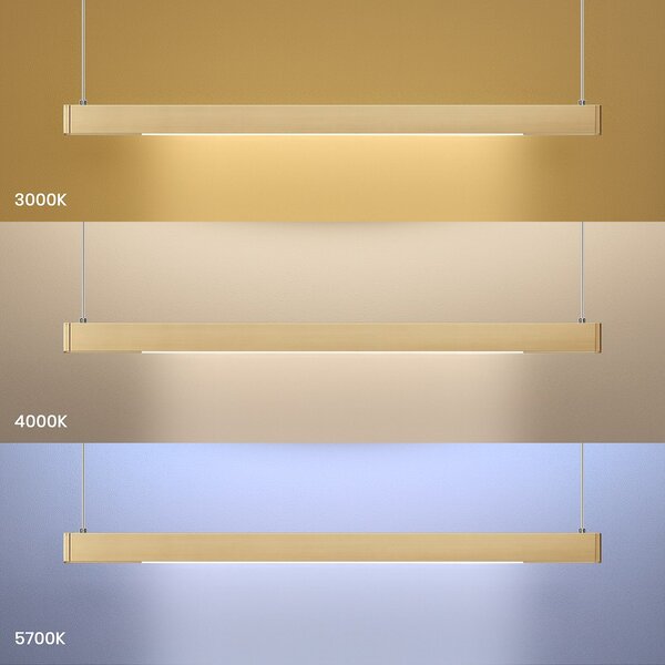 Závesné LED svietidlo Linea, 1x LED 36w, 3000-5700k, 3CCT, g