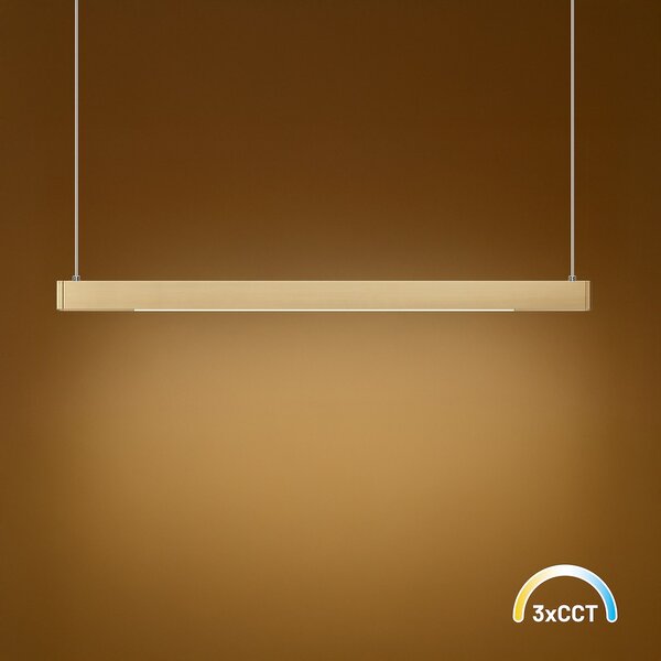 Závesné LED svietidlo Linea, 1x LED 36w, 3000-5700k, 3CCT, g