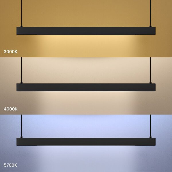 Závesné LED svietidlo Linea, 1x LED 36w, 3000-5700k, 3CCT, b