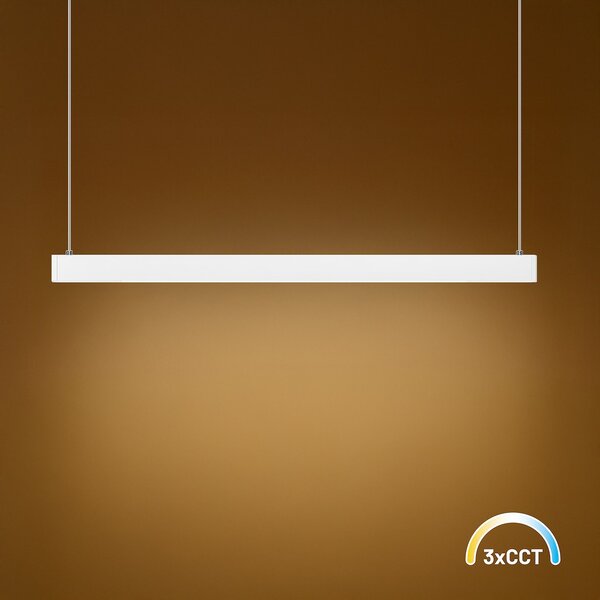 Závesné LED svietidlo Linea, 1x LED 36w, 3000-5700k, 3CCT, w