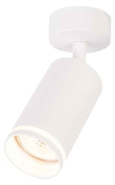 Bodové svietidlo Pipe Ring, 1x biele kovové tienidlo, w