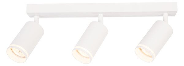 Bodové svietidlo Pipe Ring, 3x biele kovové tienidlo, w