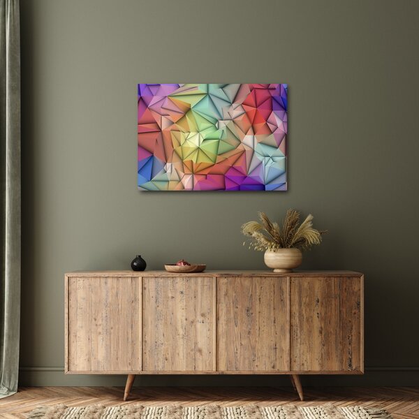 Obraz - Polygonálna abstrakcia (70x50 cm)