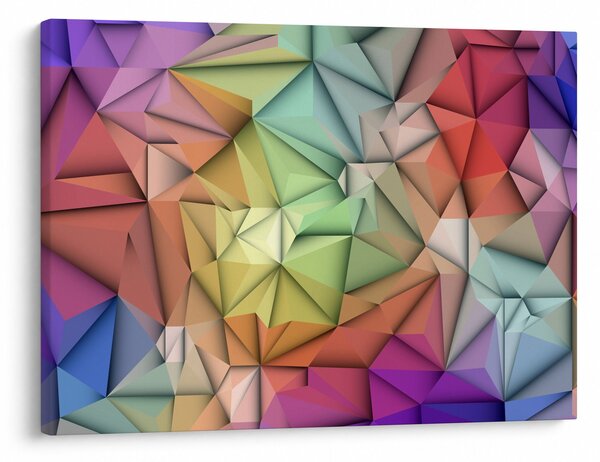 Obraz - Polygonálna abstrakcia (70x50 cm)