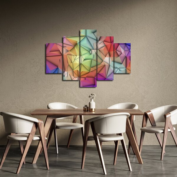 Obraz - Polygonálna abstrakcia (150x105 cm)