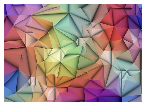 Obraz - Polygonálna abstrakcia (70x50 cm)