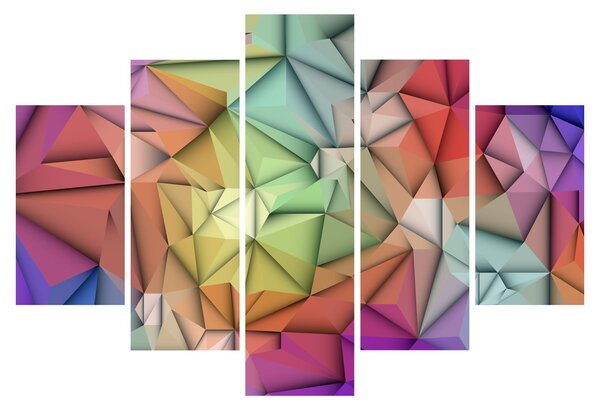 Obraz - Polygonálna abstrakcia (150x105 cm)