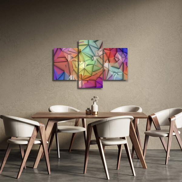 Obraz - Polygonálna abstrakcia (90x60 cm)