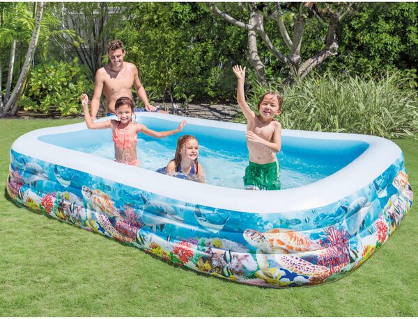INTEX Rodinný plavecký bazén 305x183x56 cm dizajn morského života