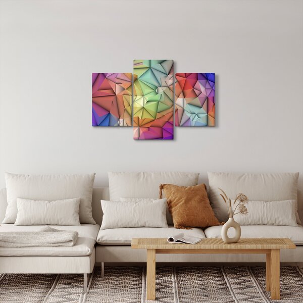 Obraz - Polygonálna abstrakcia (90x60 cm)