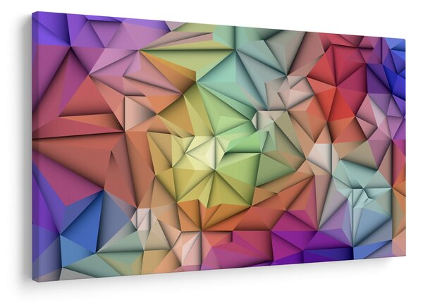 Obraz - Polygonálna abstrakcia (90x60 cm)