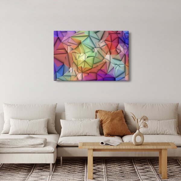 Obraz - Polygonálna abstrakcia (90x60 cm)