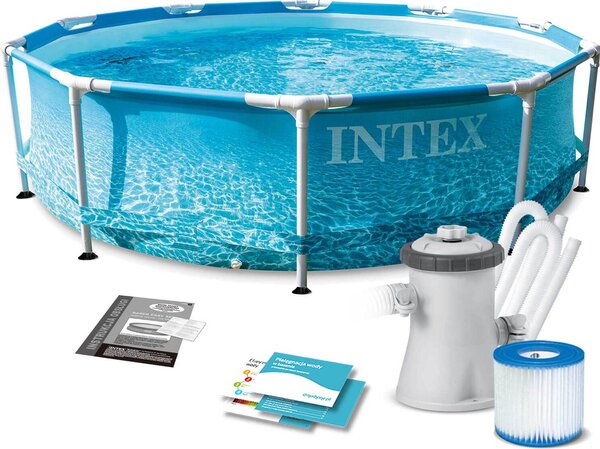 Intex 28208NP, 4485 L, Rámový bazén, Dieťa a dospelý, Rebrík, Modrá