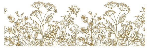Obraz - Lúčne kvety (120x50 cm)