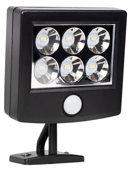 Exteriérové solárne LED svietidlo Depo, 1x LED 1,05w, čierna