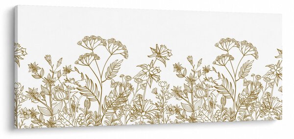 Obraz - Lúčne kvety (120x50 cm)