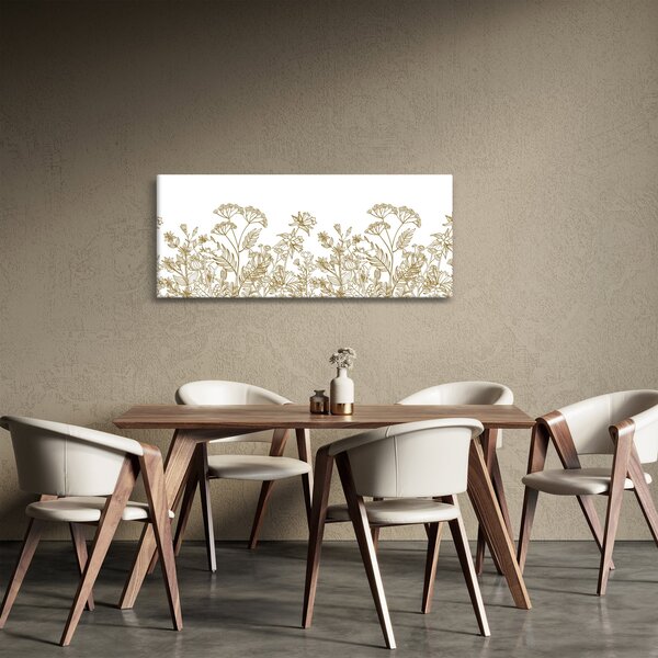 Obraz - Lúčne kvety (120x50 cm)