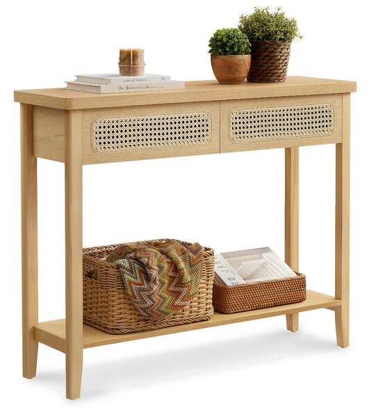 KONZOLA, farba pínie, kompozitné drevo, 100/80/30 cm MID.YOU - Online Only obývacie izby, Online Only