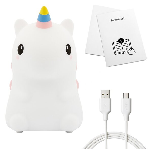 Detská lampa Unicorn, 1w, 3000k, RGB