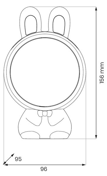 Detská lampa s projektorom Cosmonaut, 4w, 3000-9800k