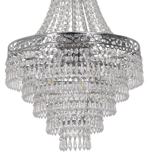 Luster Coral, 1x krištáľové tienidlo, ch