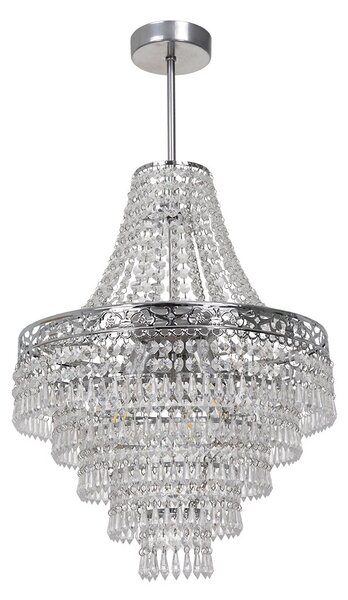 Luster Coral, 1x krištáľové tienidlo, ch