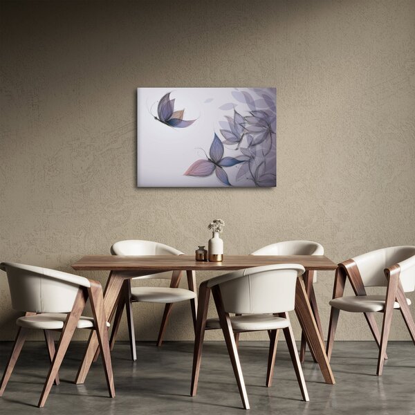 Obraz - Kreslené motýle (70x50 cm)
