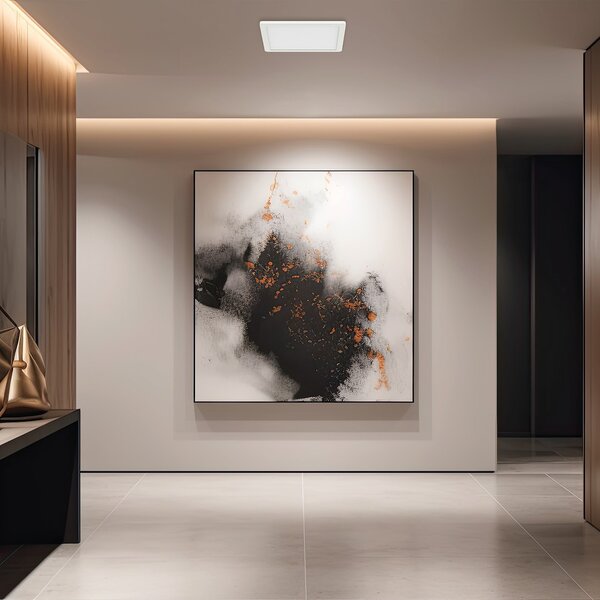 Stropné LED svietidlo Evora Square, 1x LED 12w, 3000-6000k, 3CCT, w