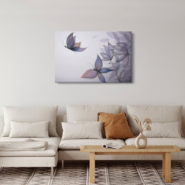 Obraz - Kreslené motýle (90x60 cm)