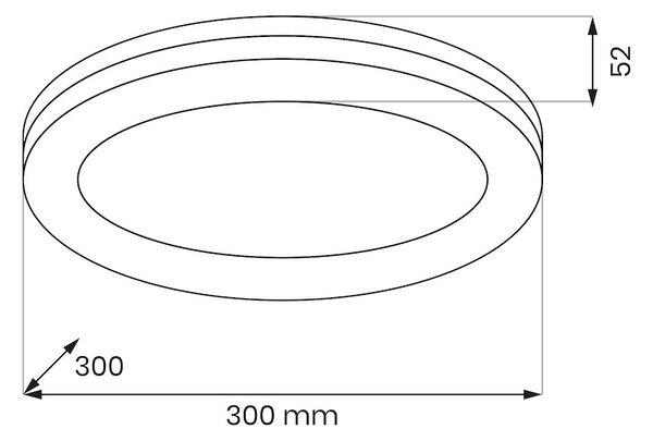 Stropné LED svietidlo Marlon, 1x LED 36w, 4000k, w