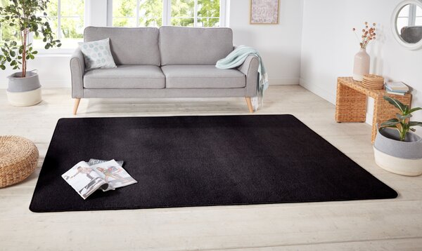 Hanse Home , Kusový koberec Nasty 102055 Schwarz, 200x300, čierna, chodba / predsieň